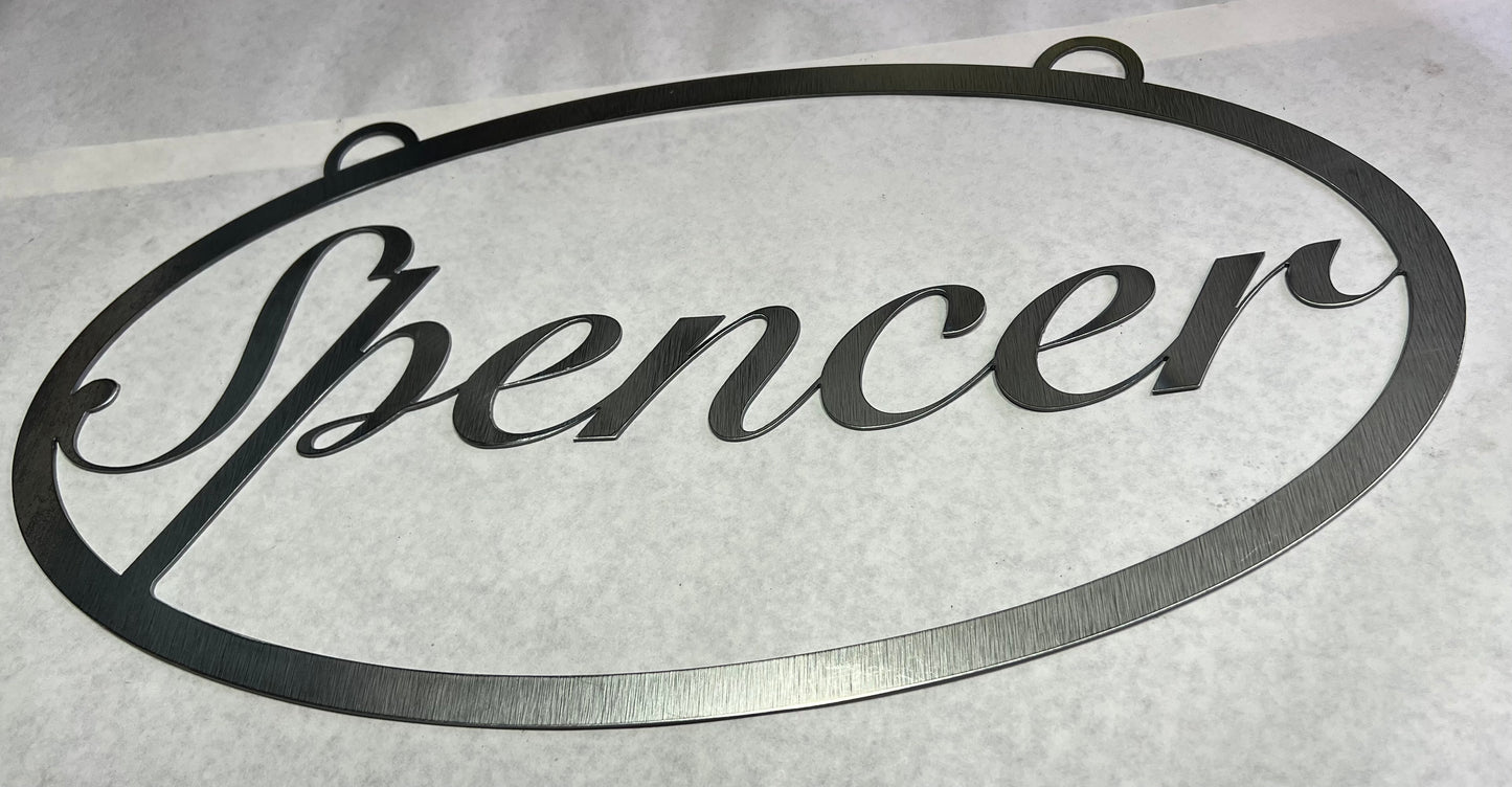 Custom Name Hanging Sign