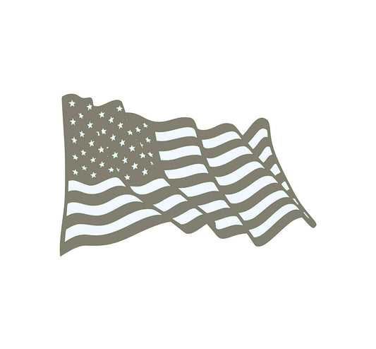 Metal Waving American Flag